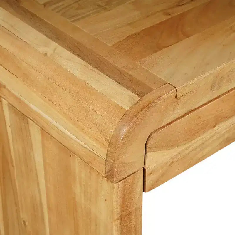 Royal Hampton Console Table | 43 Wide Top | Handcrafted Natural Acacia Wood | Dual Drawer Storage