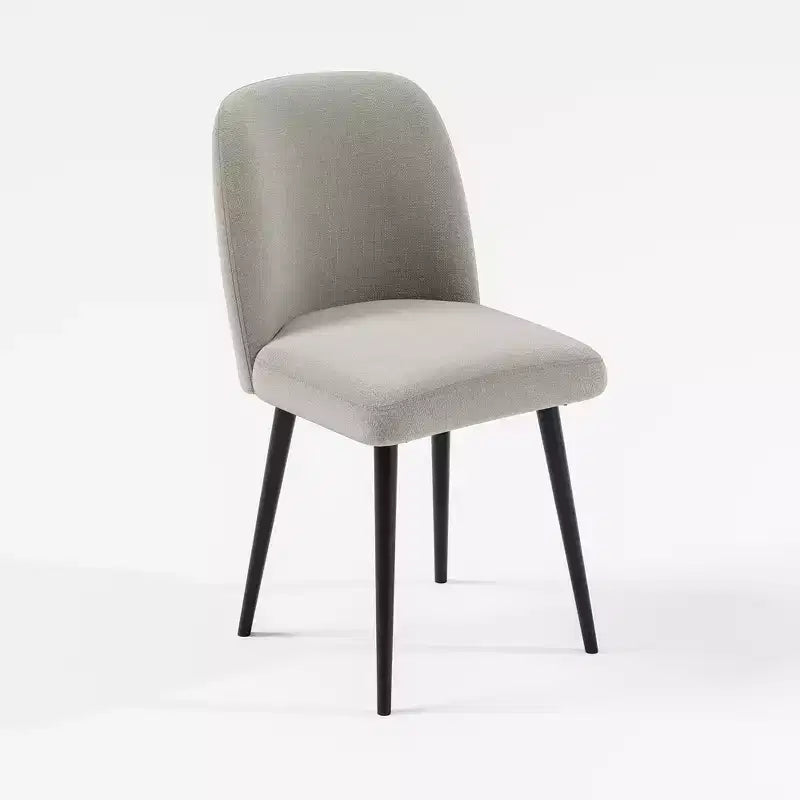 MAYEERTY Dining Chair Black Metal Leg Gray for Dining Room Kitchen
