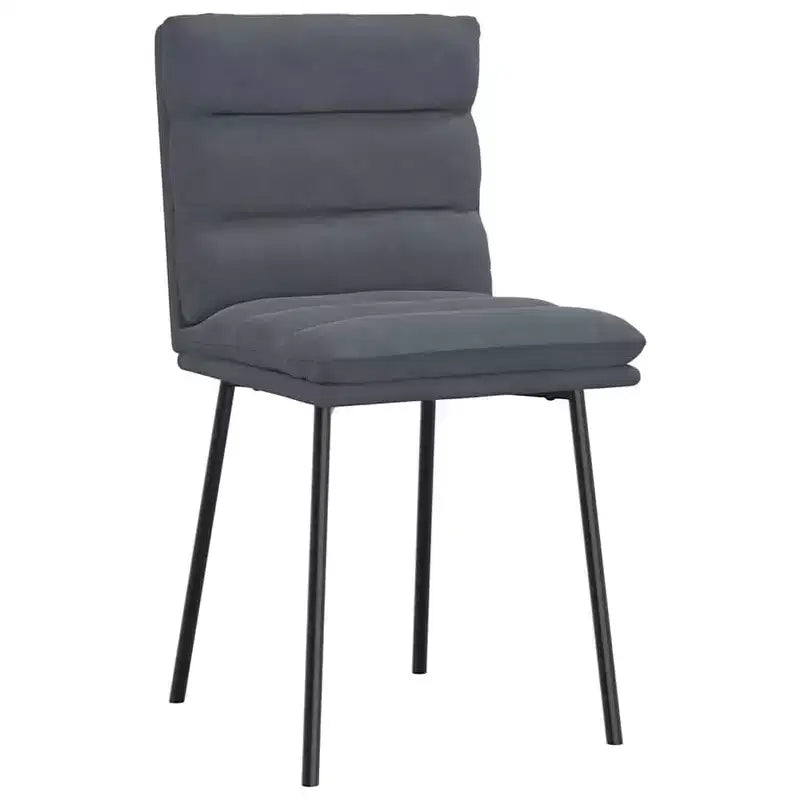 CLIHOME Modern Cassic Elegant Backrest Chair, Soft Velvet Soft Cushion Metal Foot Restaurant Dining Chair(Set of 2)