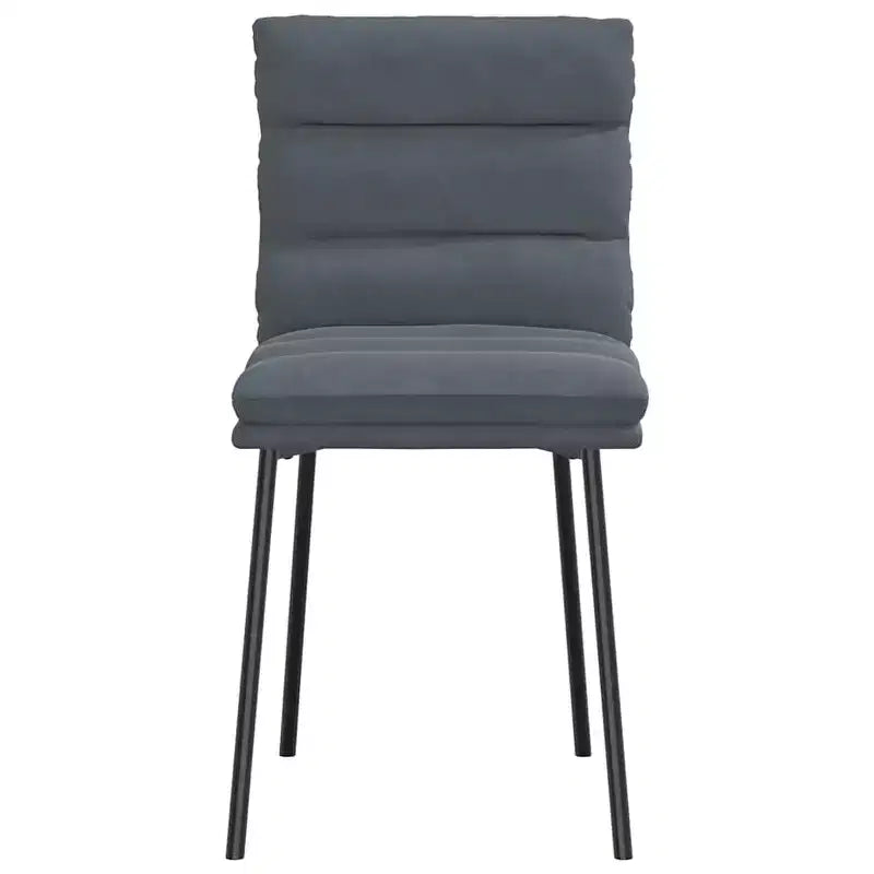 CLIHOME Modern Cassic Elegant Backrest Chair, Soft Velvet Soft Cushion Metal Foot Restaurant Dining Chair(Set of 2)