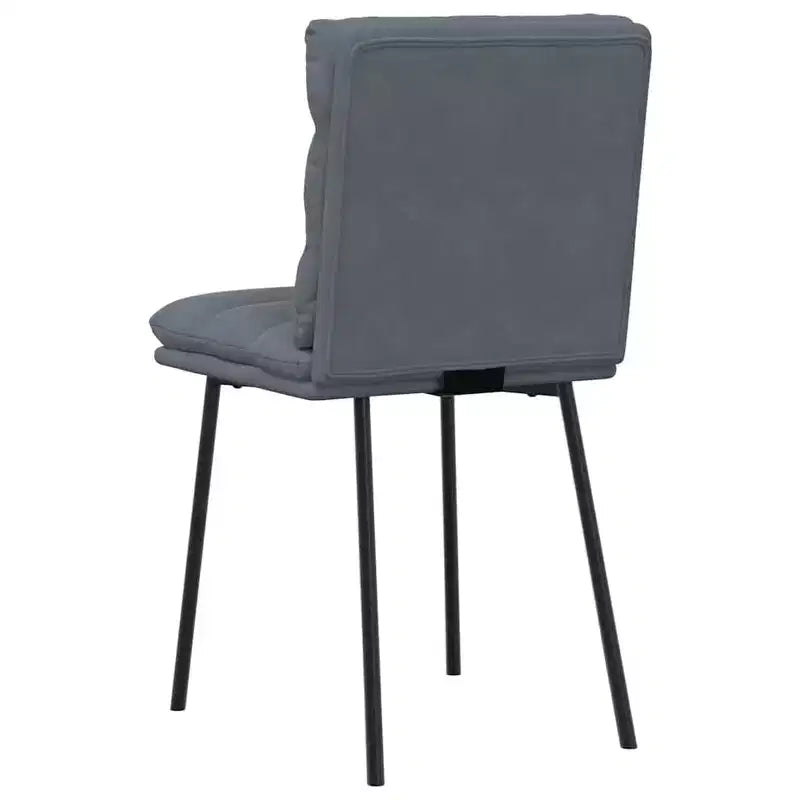 CLIHOME Modern Cassic Elegant Backrest Chair, Soft Velvet Soft Cushion Metal Foot Restaurant Dining Chair(Set of 2)