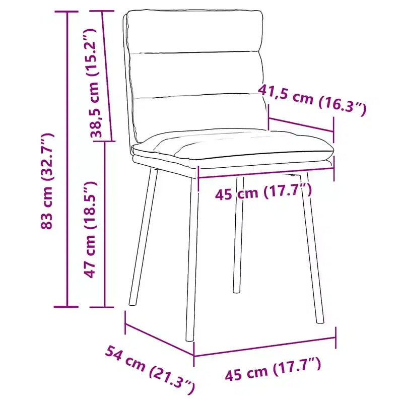 CLIHOME Modern Cassic Elegant Backrest Chair, Soft Velvet Soft Cushion Metal Foot Restaurant Dining Chair(Set of 2)