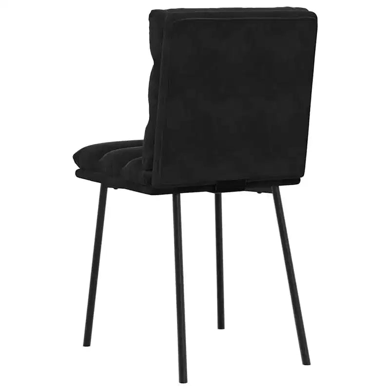 CLIHOME Modern Cassic Elegant Backrest Chair, Soft Velvet Soft Cushion Metal Foot Restaurant Dining Chair(Set of 2)