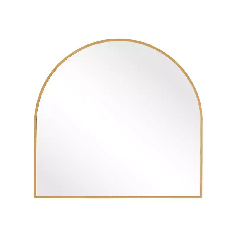 MAYEERTY Hanging Mirror Aluminum Alloy Thin Edge Right Angle Arch Gold