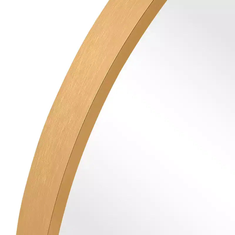 MAYEERTY Hanging Mirror Aluminum Alloy Thin Edge Right Angle Arch Gold