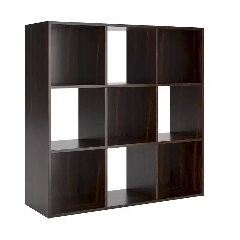 Signature Design by Ashley 9 Cube Storage Organizer - Versatile Open Bookcase and Display Unit for Modern Home Organization