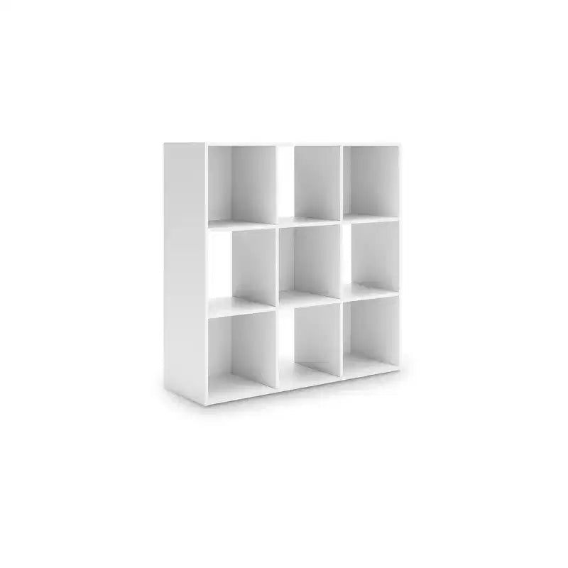 Signature Design by Ashley 9 Cube Storage Organizer - Versatile Open Bookcase and Display Unit for Modern Home Organization
