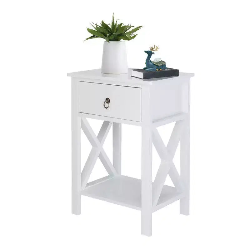 Karl Home One Drawer Manufactured Wood Nightstand (Set of 2)