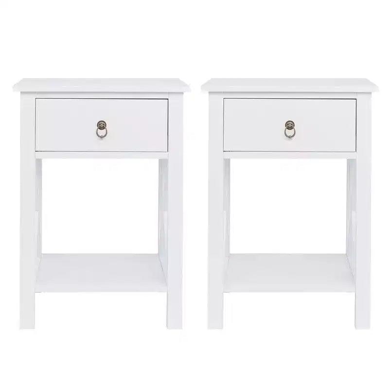 Karl Home One Drawer Manufactured Wood Nightstand (Set of 2)