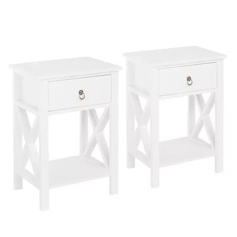 Karl Home One Drawer Manufactured Wood Nightstand (Set of 2)