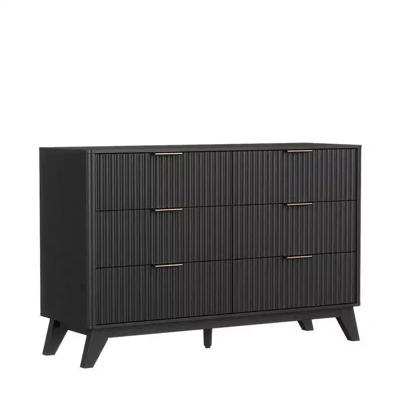 Karl Home 47In. Double Row 6 Drawer Grid Chest Dresser
