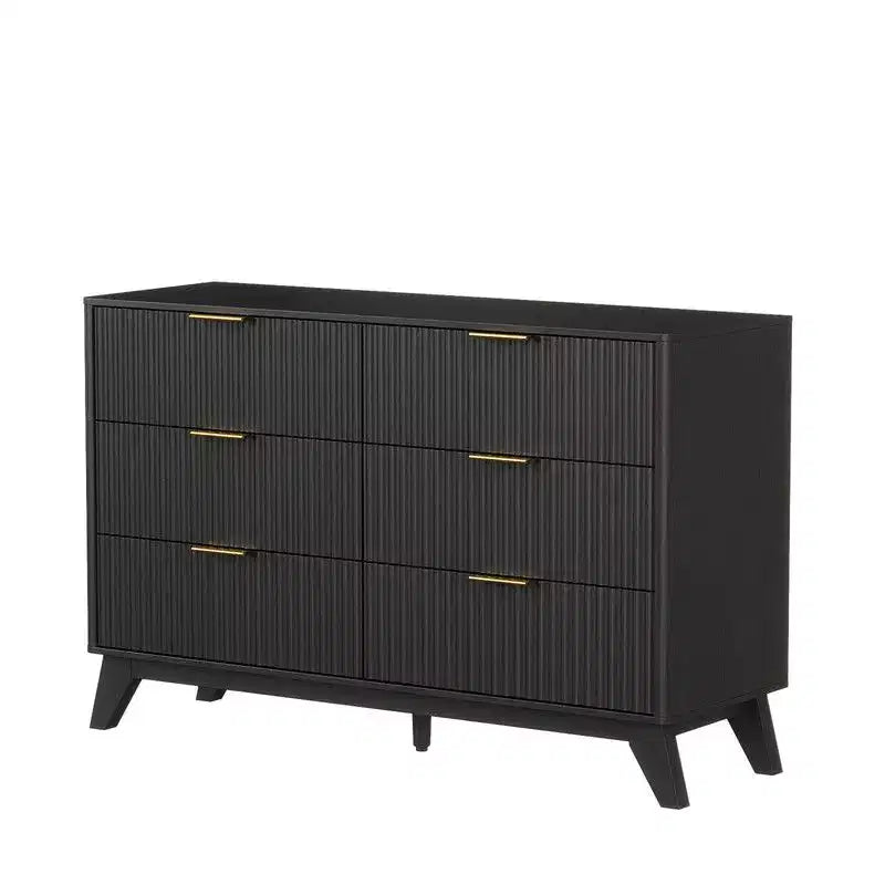 Karl Home 47In. Double Row 6 Drawer Grid Chest Dresser