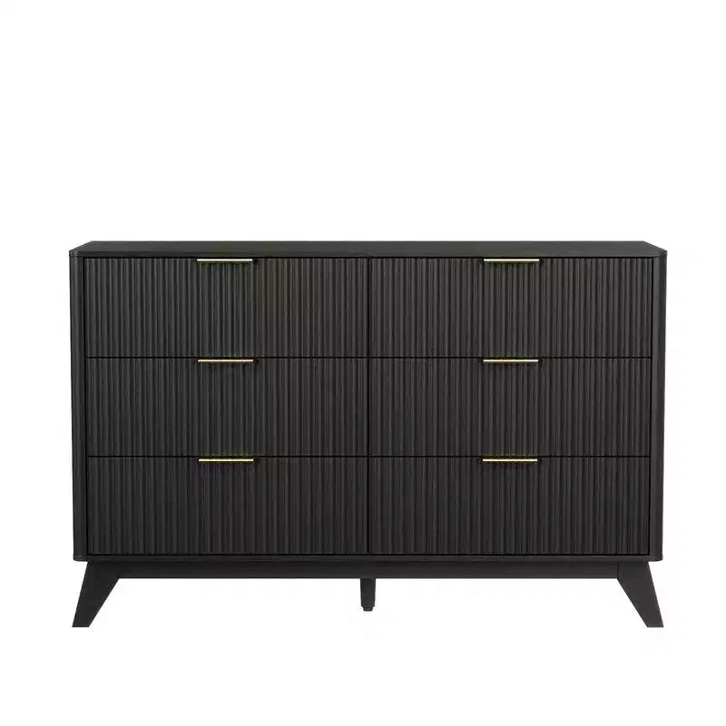 Karl Home 47In. Double Row 6 Drawer Grid Chest Dresser