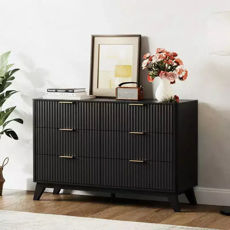 Karl Home 47In. Double Row 6 Drawer Grid Chest Dresser