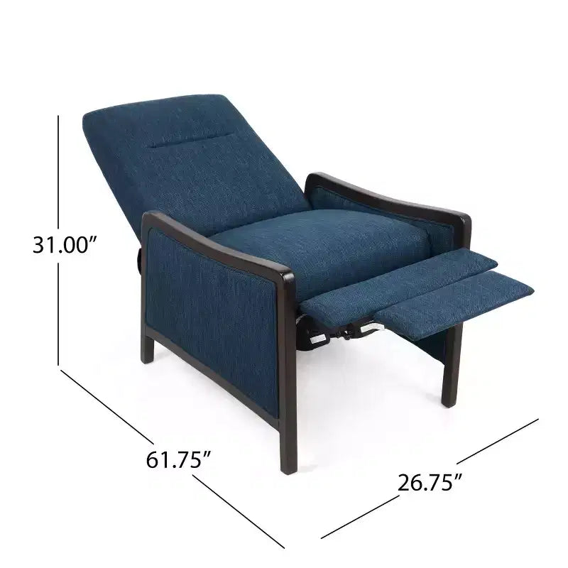 Veatch Contemporary Upholstered Pushback Recliner - Christopher Knight Home