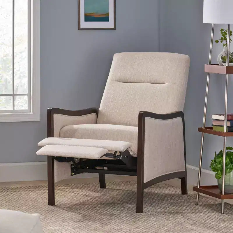 Veatch Contemporary Upholstered Pushback Recliner - Christopher Knight Home