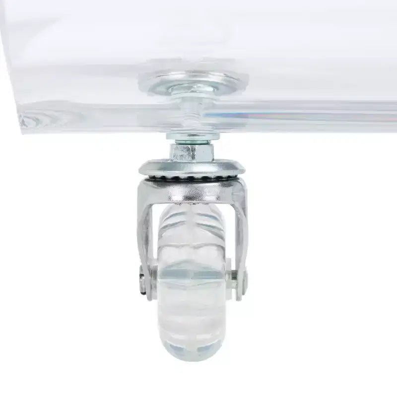 Rollins Acrylic Bar Cart - BCT8006A - Clear - Safavieh