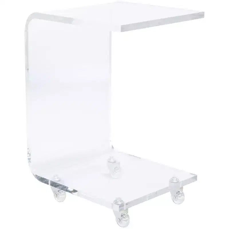 Rollins Acrylic Bar Cart - BCT8006A - Clear - Safavieh