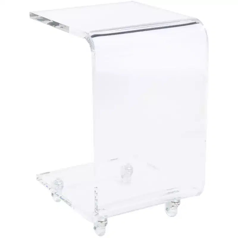 Rollins Acrylic Bar Cart - BCT8006A - Clear - Safavieh